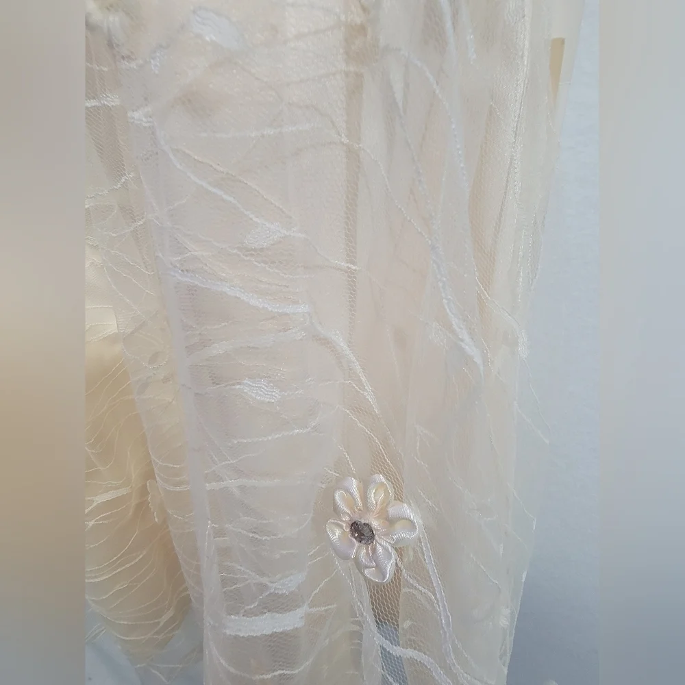 TS COUTURE Women's Size 2/4 Sleeveless Dress, Lined, Tulle skirt, Embroi…